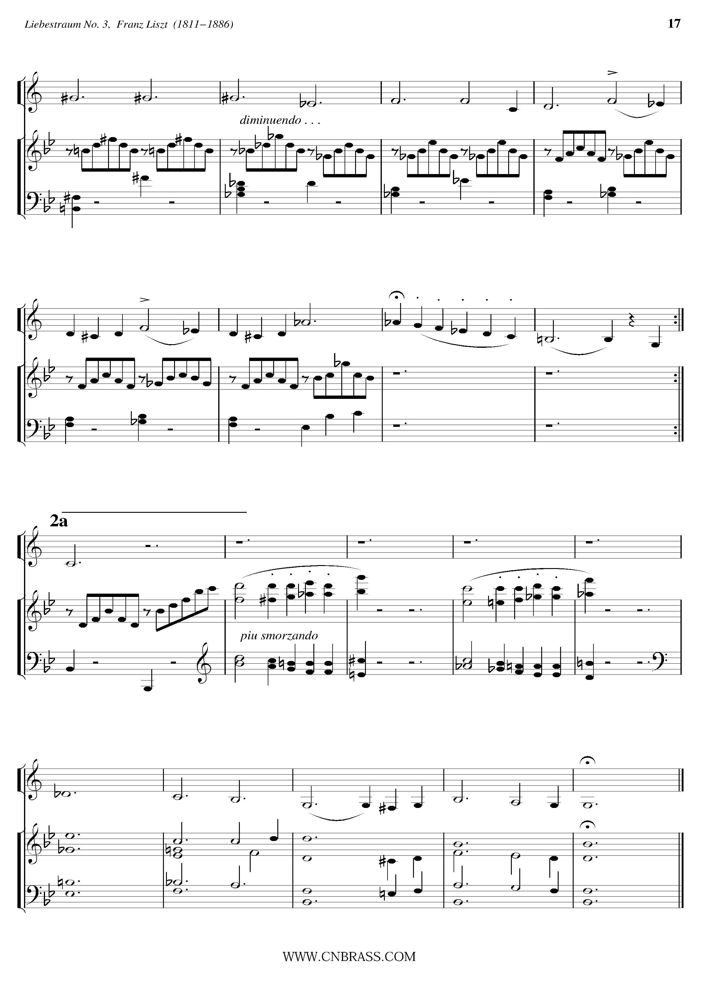 Liebestraum No. 3（小号+钢琴伴奏）其它曲谱（图2）