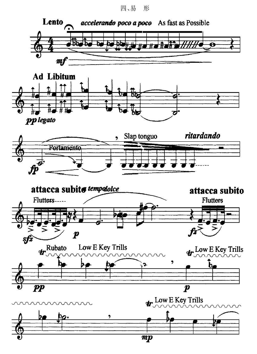 哈哈镜：四、易形（单簧管）其它曲谱（图1）