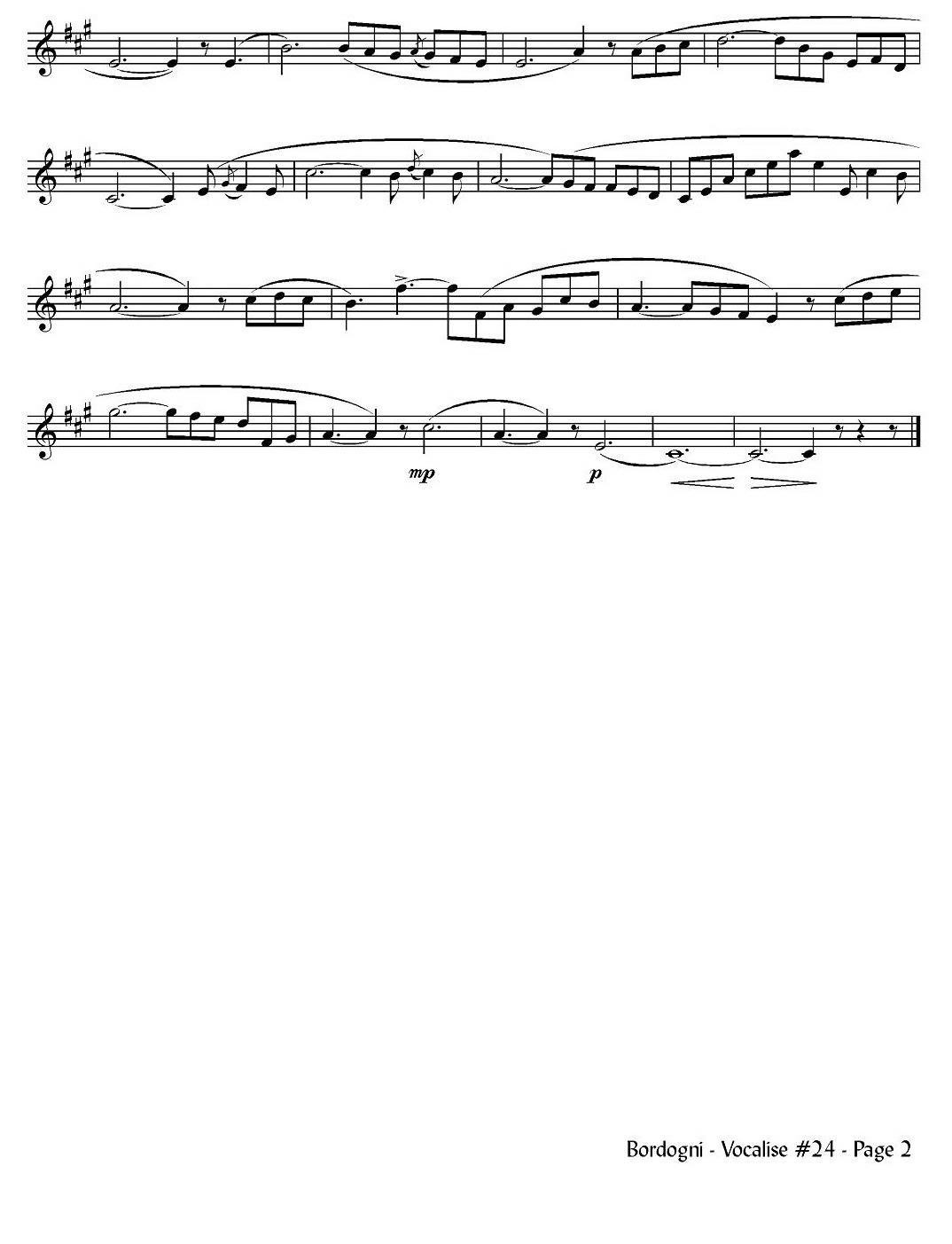 Bordogni - Vocalise #24（小号）其它曲谱（图2）
