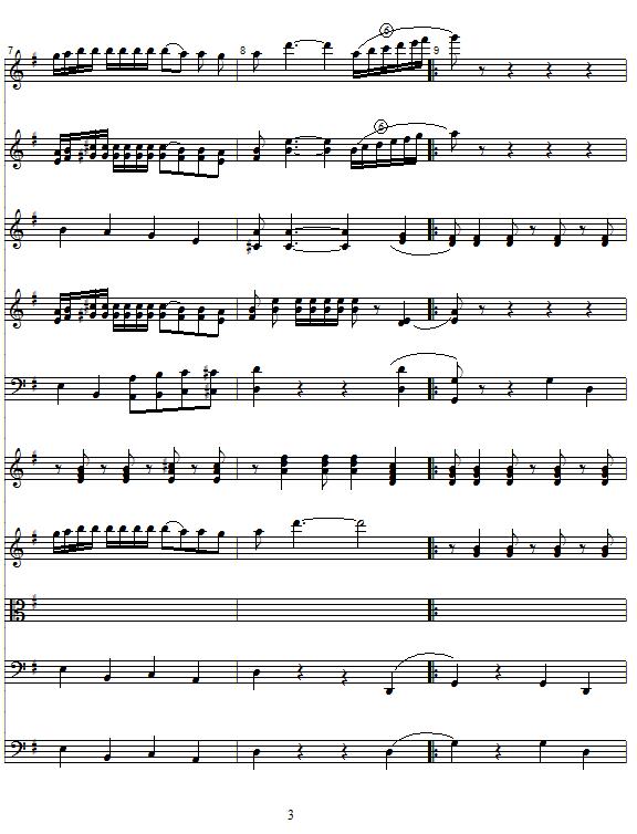 玛利诺之歌（管弦乐队总谱）其它曲谱（图3）