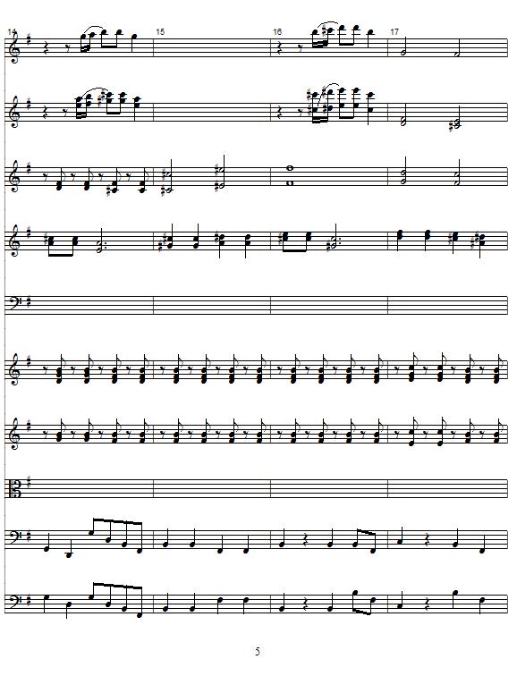 玛利诺之歌（管弦乐队总谱）其它曲谱（图5）