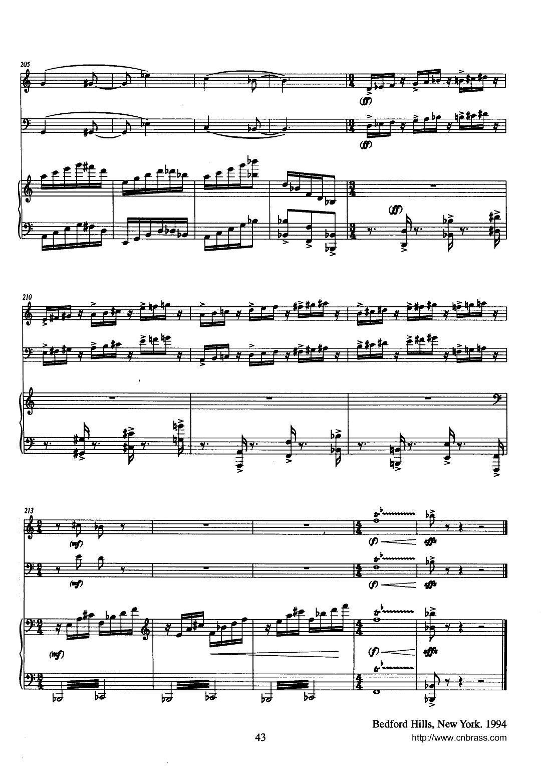 巴松双簧管与钢琴三重奏（3）（总谱）其它曲谱（图15）