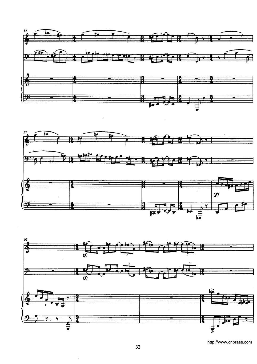 巴松双簧管与钢琴三重奏（3）（总谱）其它曲谱（图4）