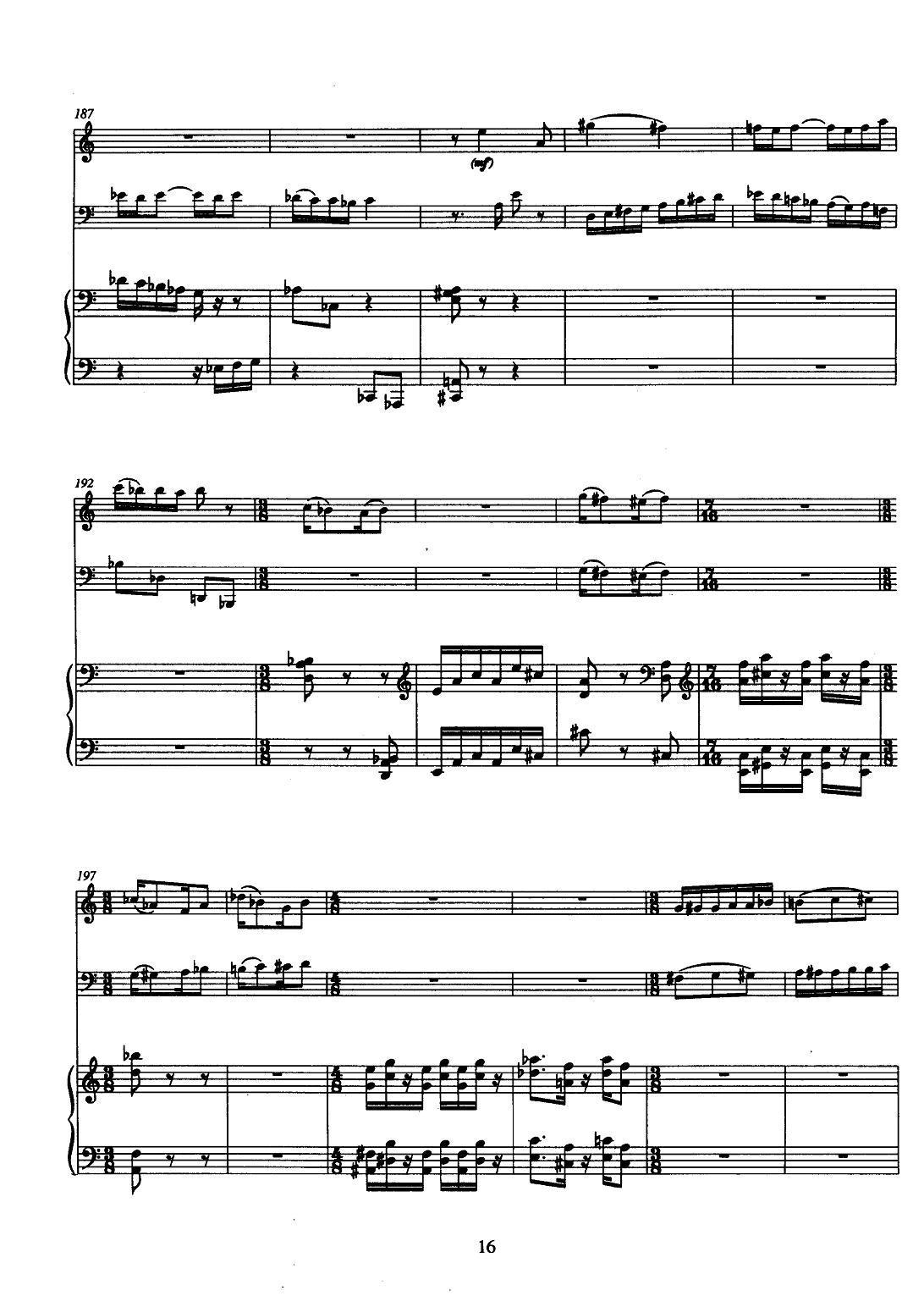 巴松双簧管与钢琴三重奏（1）（总谱）其它曲谱（图16）