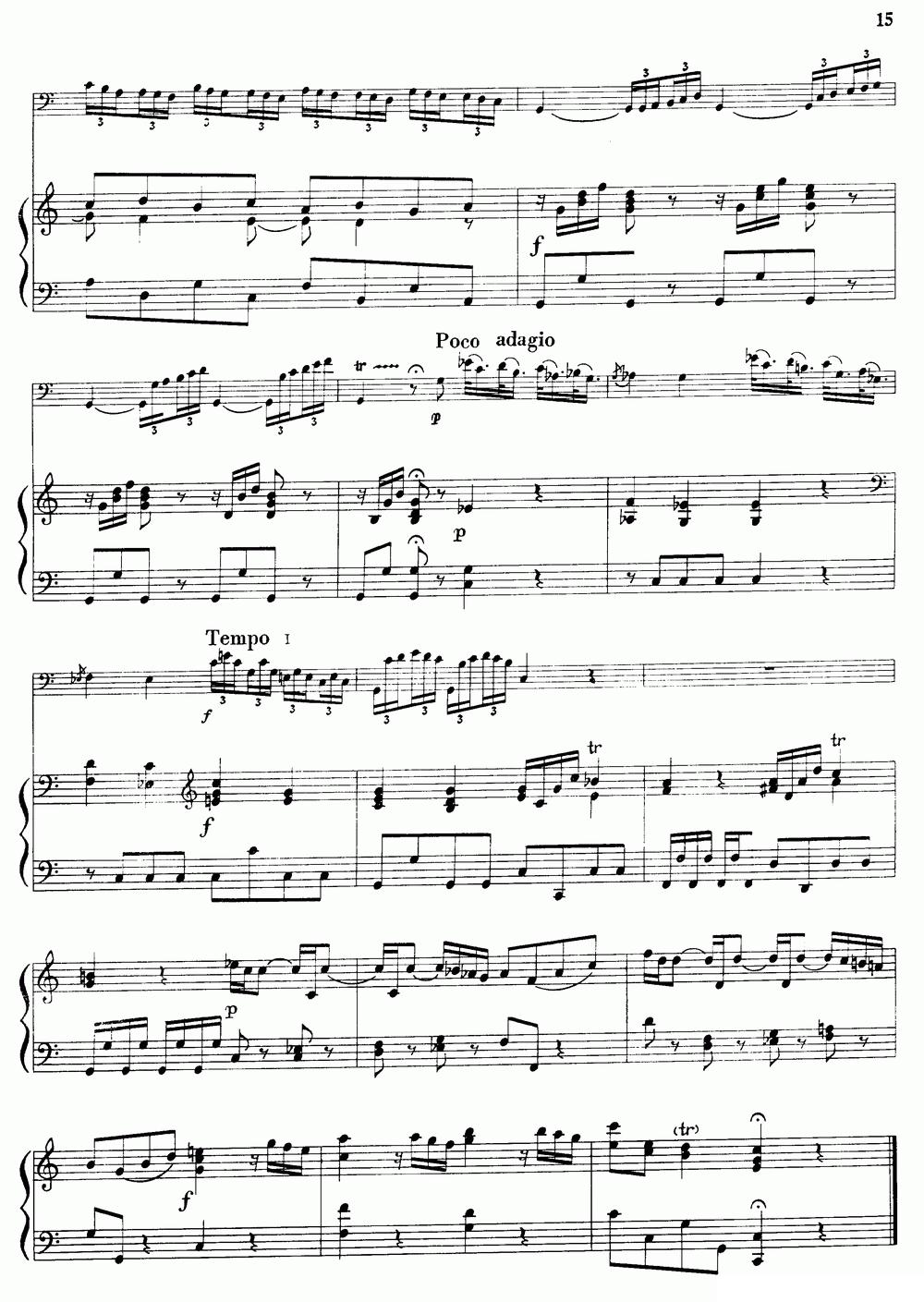 C大调协奏曲（大管+钢琴伴奏）其它曲谱（图15）