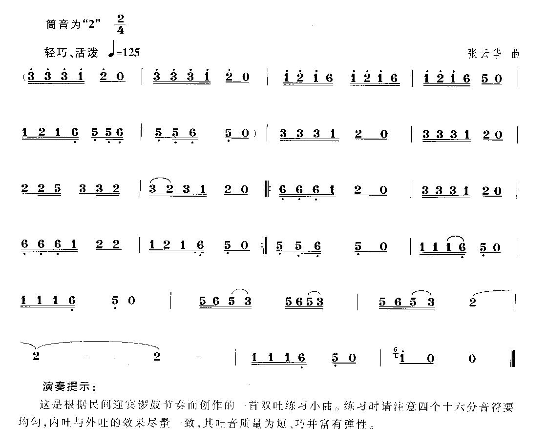 轻巧活泼唢呐综合练习小曲其它曲谱（图1）