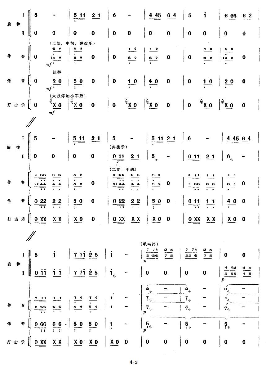 一、序曲（民族管弦乐《小八路》套曲）其它曲谱（图3）