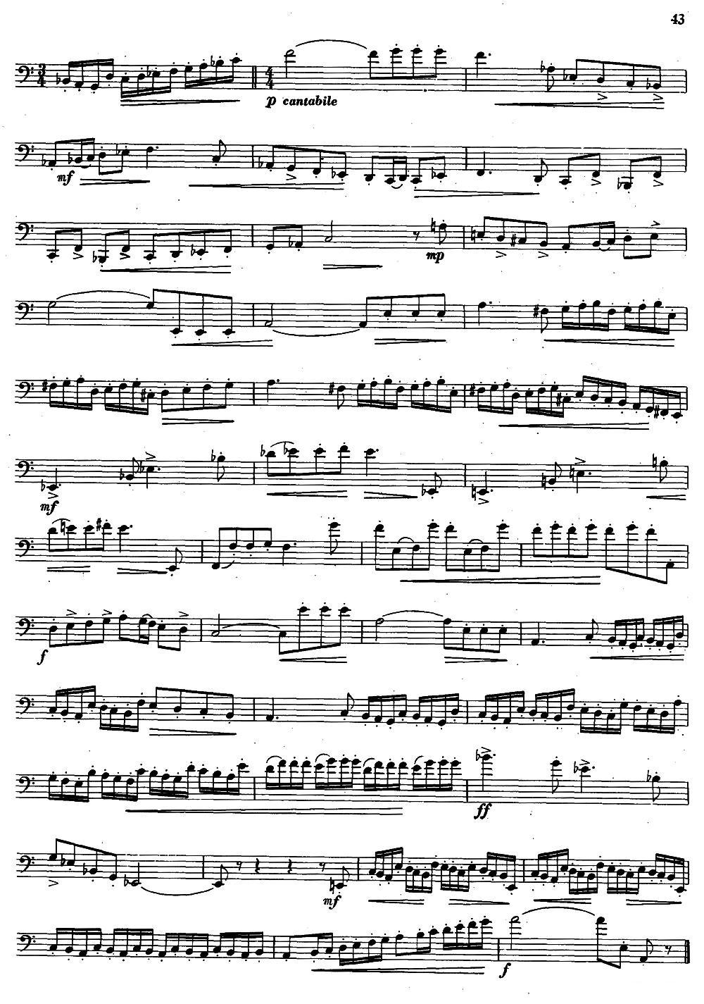 大管高级练习曲 第二部分 节奏练习（7）其它曲谱（图2）