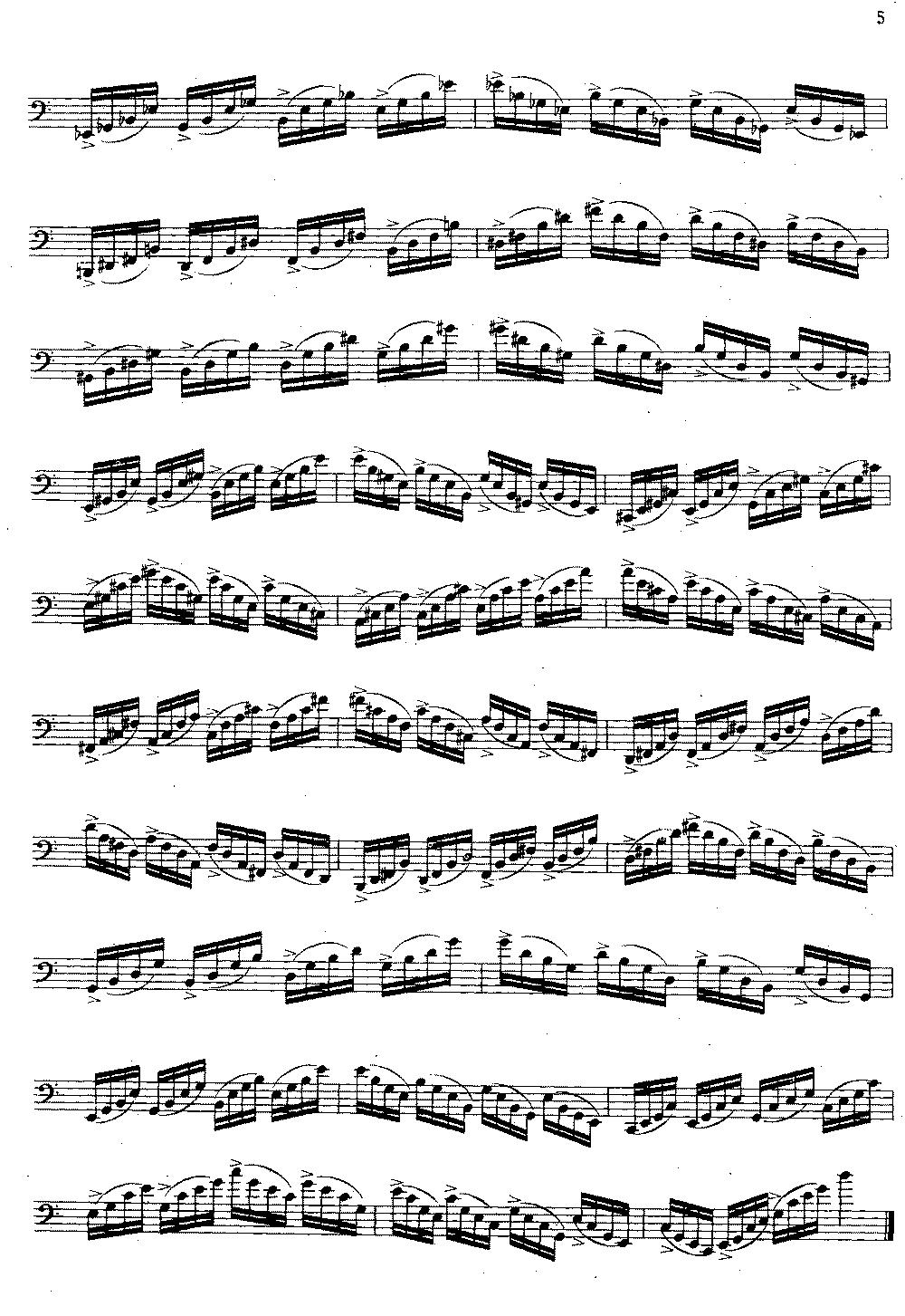 大管高级练习曲 第一部分 每日练习（1—10）其它曲谱（图5）