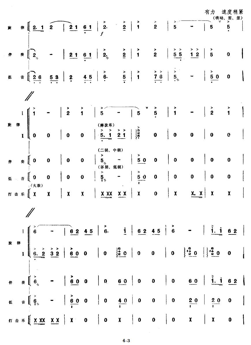 三、杨队长教育虎子（民族管弦乐《小八路》套曲）其它曲谱（图3）