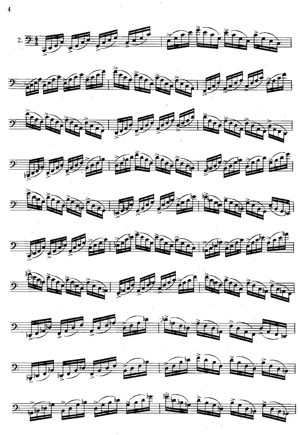 大管高级练习曲 第一部分 每日练习（1—10）其它曲谱（图4）