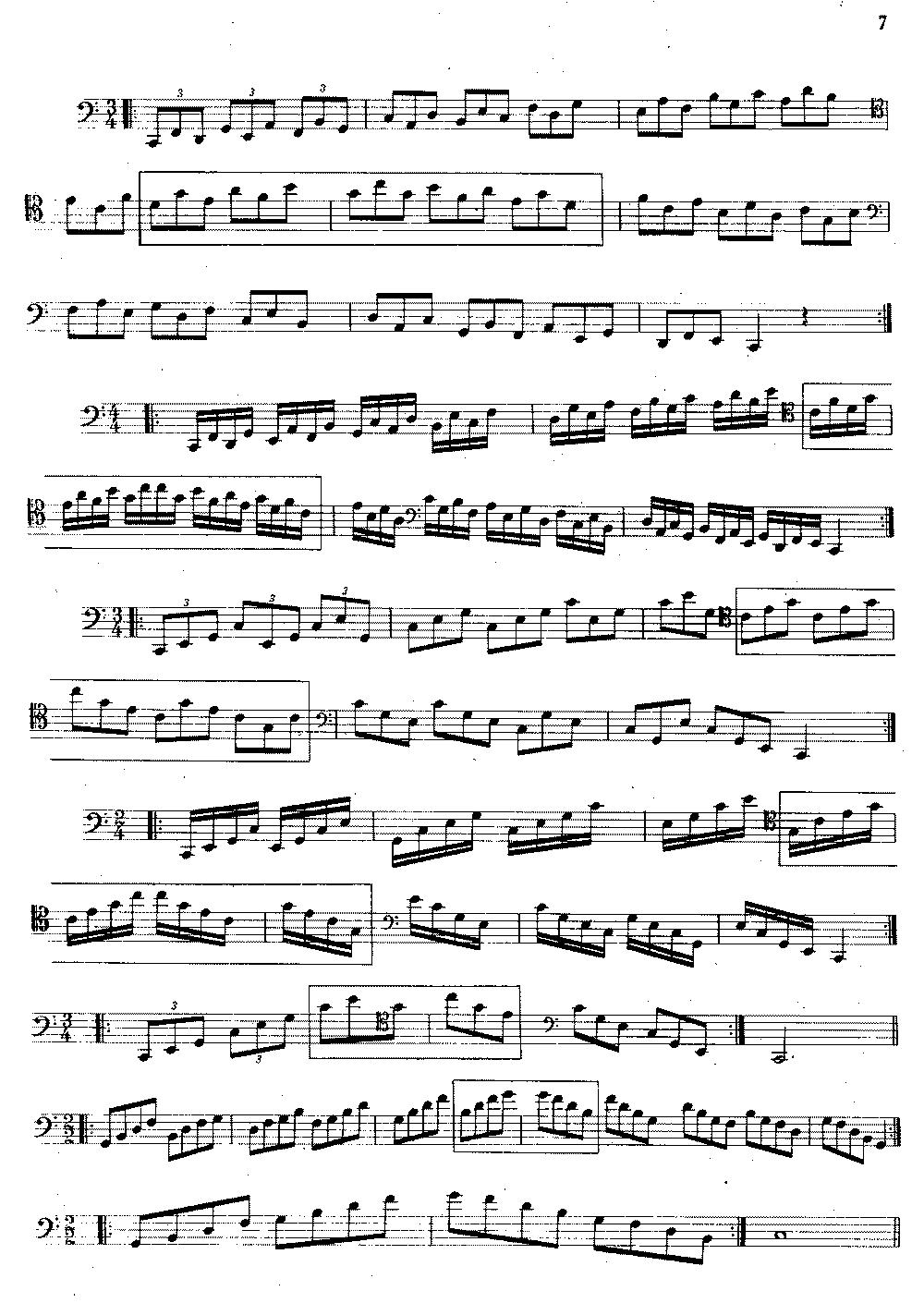 大管高级练习曲 第一部分 每日练习（1—10）其它曲谱（图7）