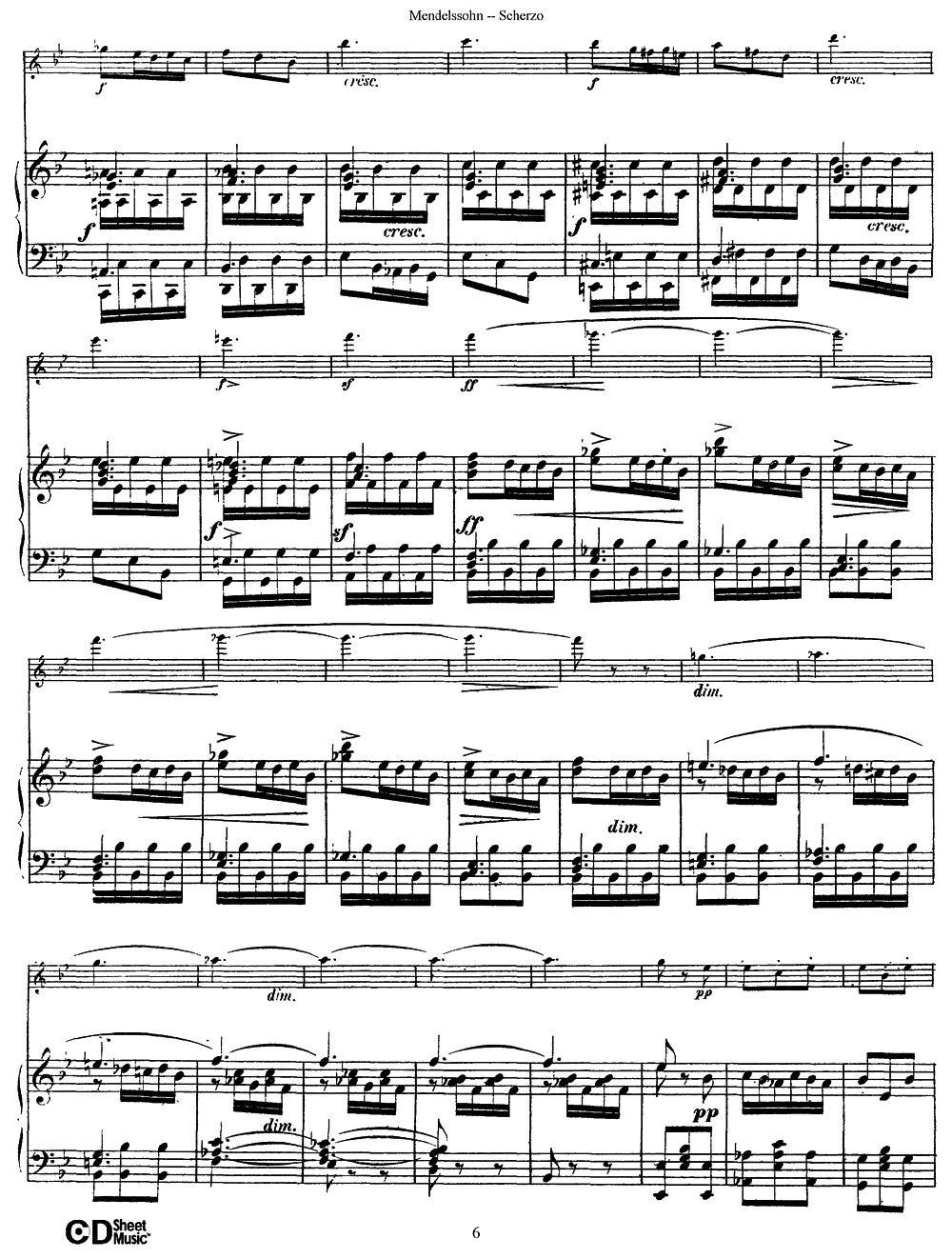 Scherzo（长笛+钢琴）其它曲谱（图6）