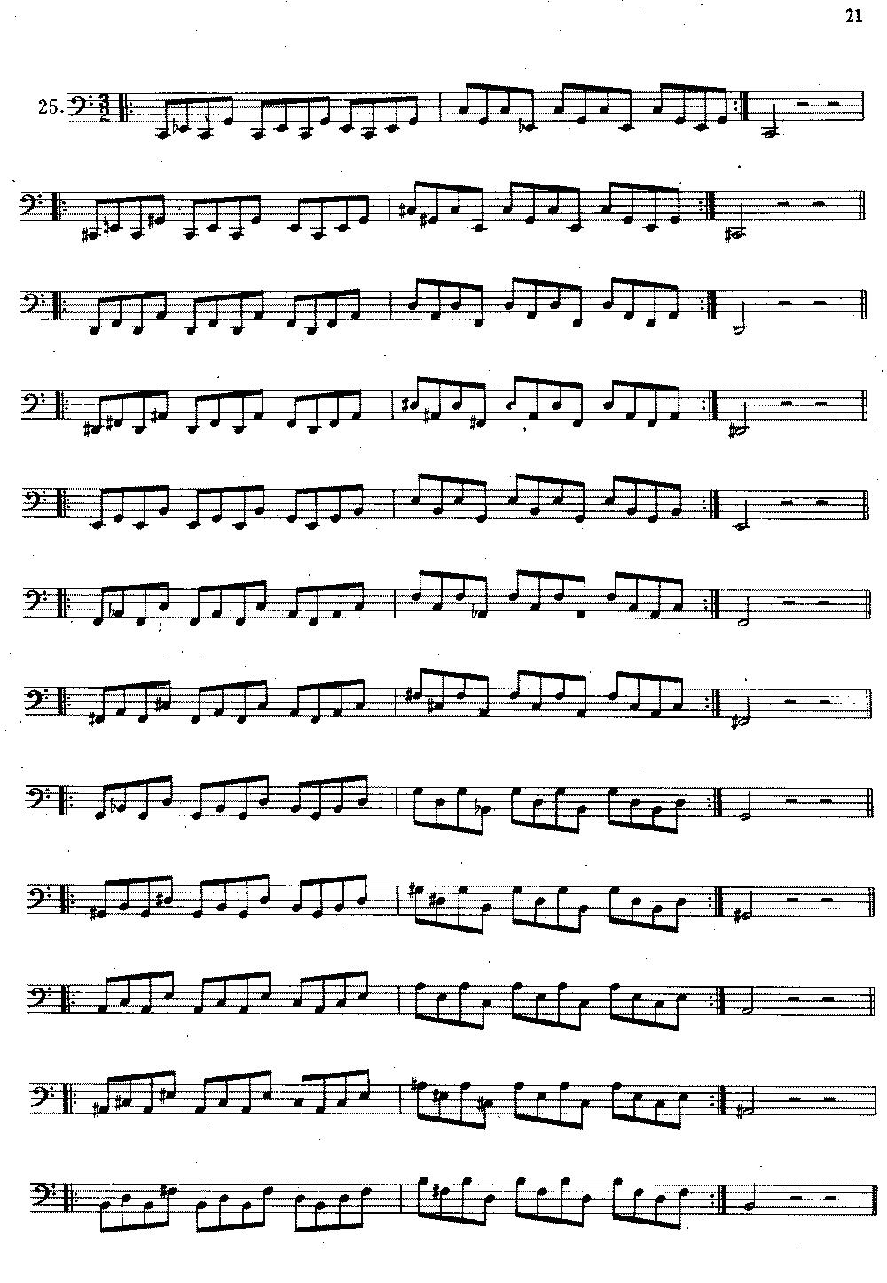 大管高级练习曲 第一部分 每日练习（21—33）其它曲谱（图3）