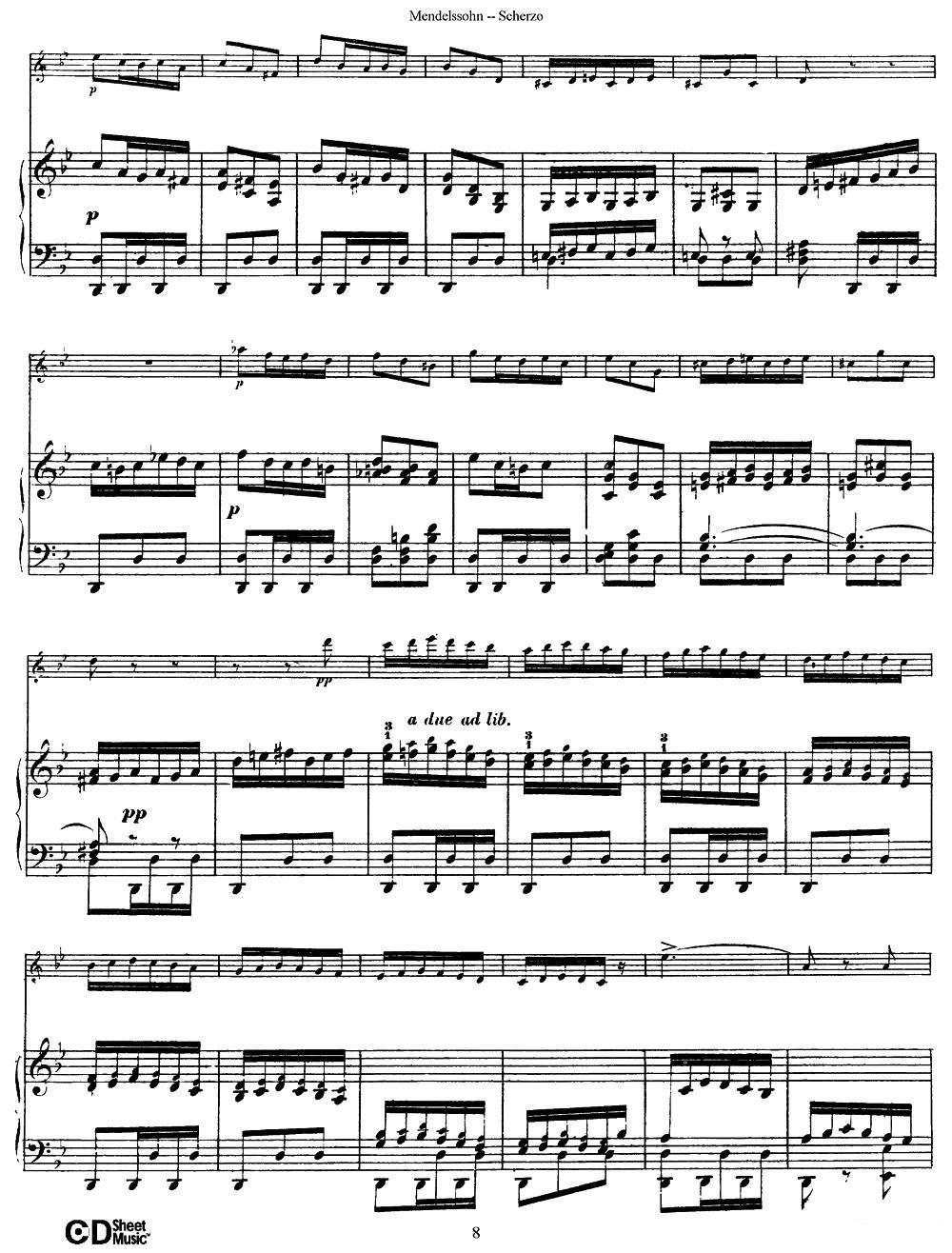 Scherzo（长笛+钢琴）其它曲谱（图8）