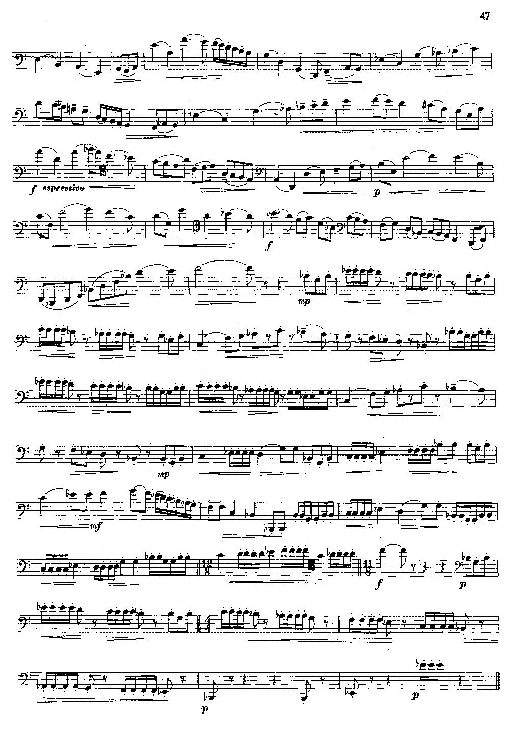 大管高级练习曲 第二部分 节奏练习（10）其它曲谱（图2）