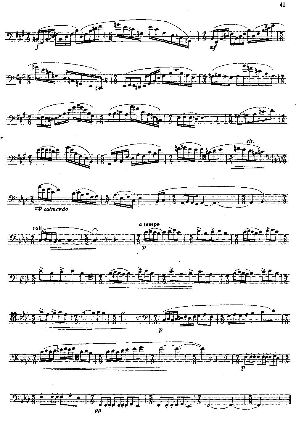大管高级练习曲 第二部分 节奏练习（6）其它曲谱（图2）