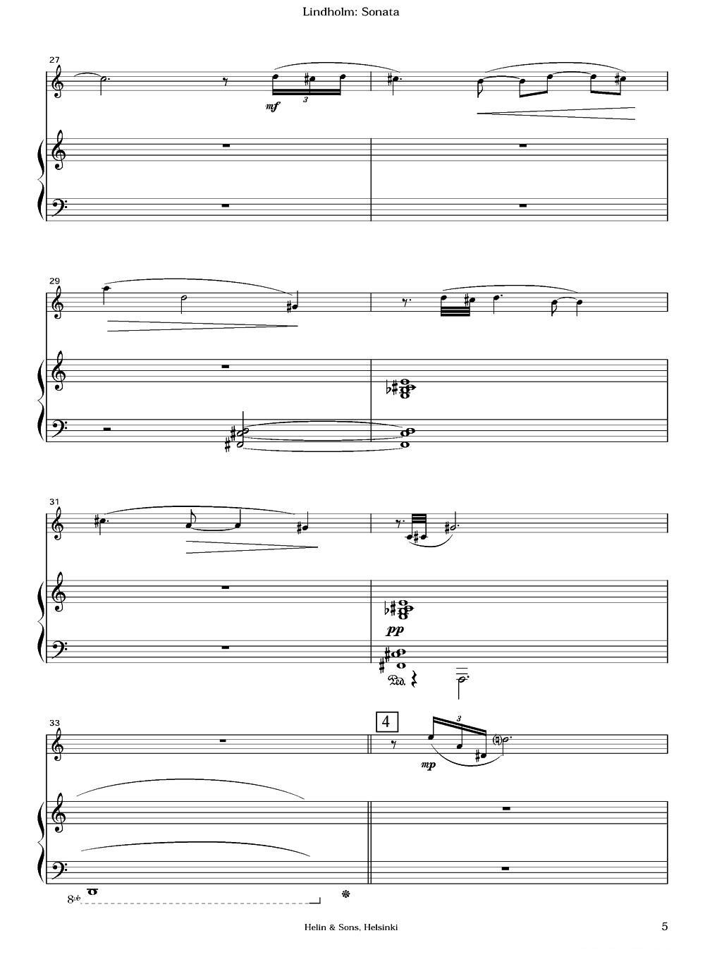 Sonata（长笛+钢琴）其它曲谱（图4）