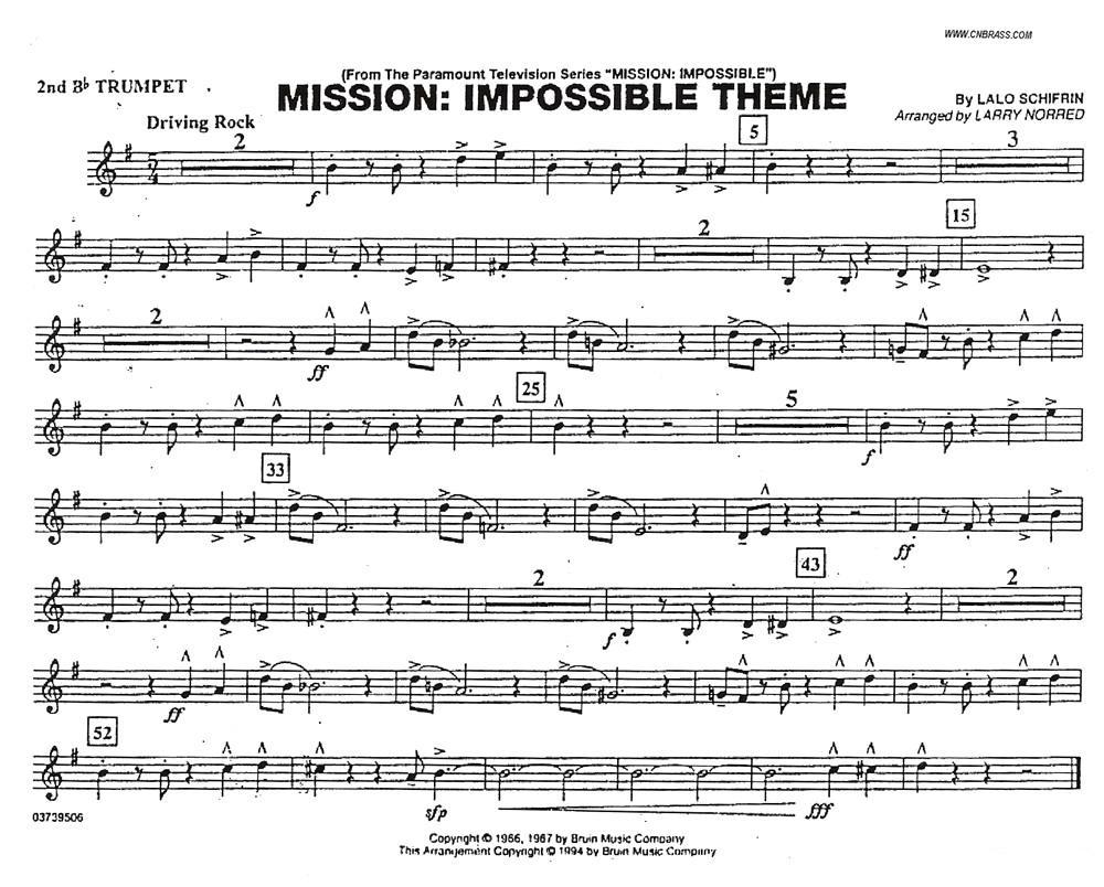 不可能的任务（电影《007》管乐团分谱）其它曲谱（图7）