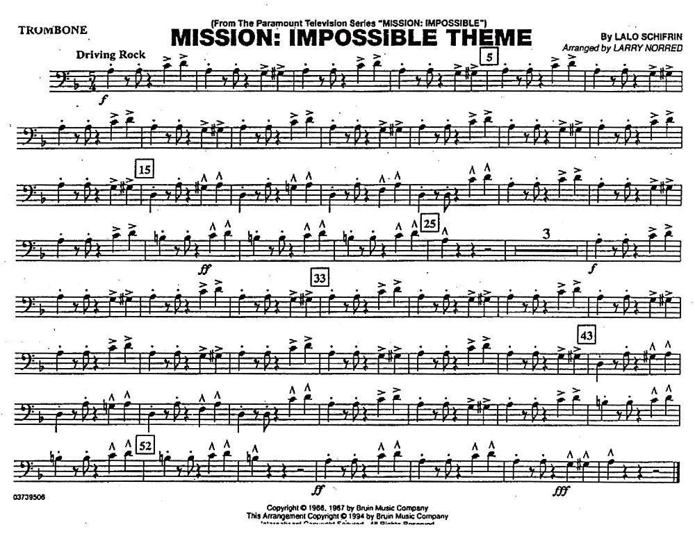 不可能的任务（电影《007》管乐团分谱）其它曲谱（图9）