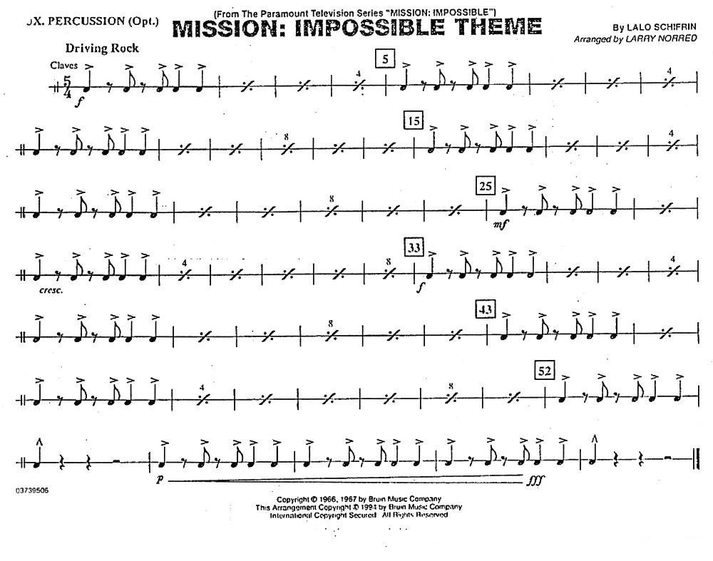 不可能的任务（电影《007》管乐团分谱）其它曲谱（图13）