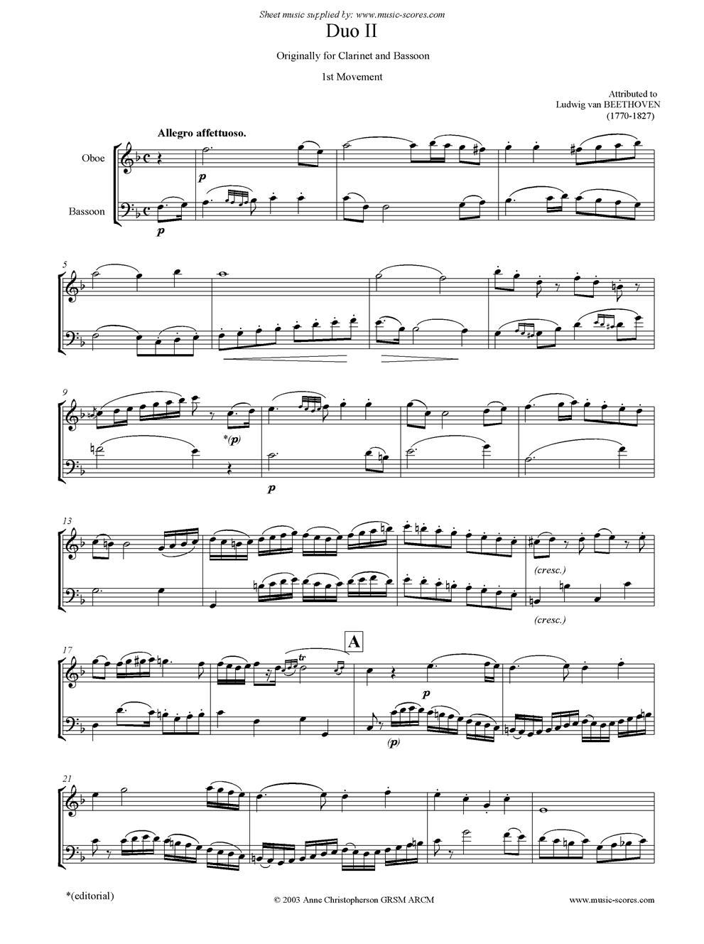 DuoⅡ（双簧管巴松二重奏）其它曲谱（图1）