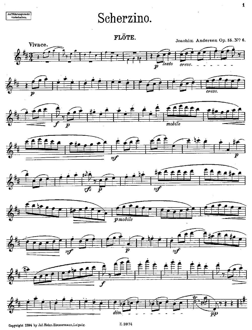 Scherzino（Op.55 No.6）其它曲谱（图1）