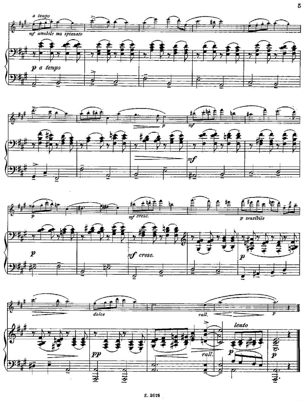 Albumblatt（Op.55 No.7）（长笛+钢琴伴奏）其它曲谱（图4）