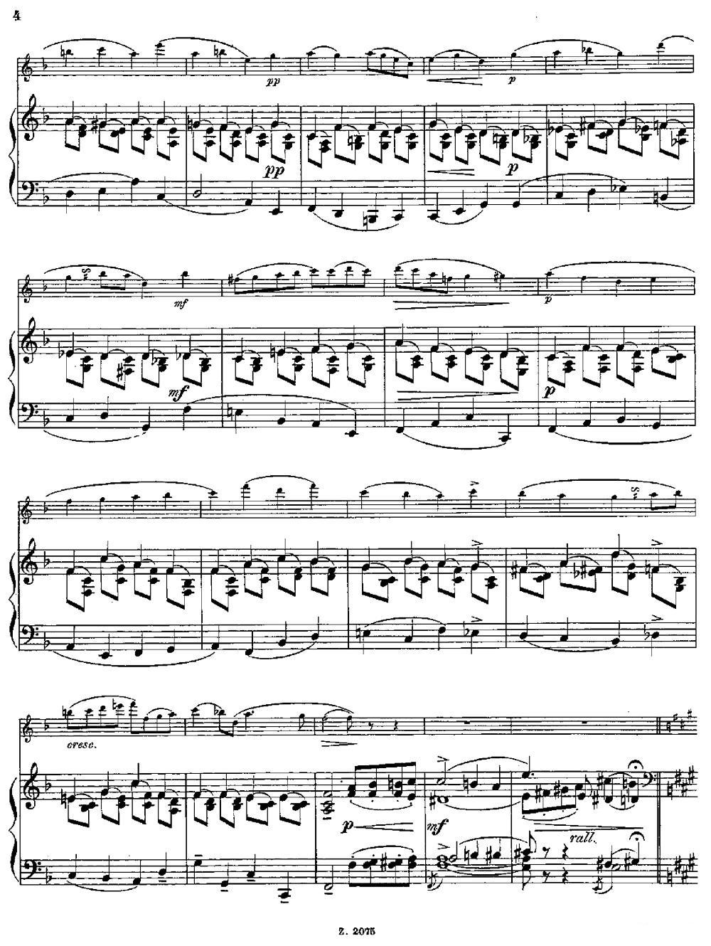 Albumblatt（Op.55 No.7）（长笛+钢琴伴奏）其它曲谱（图3）