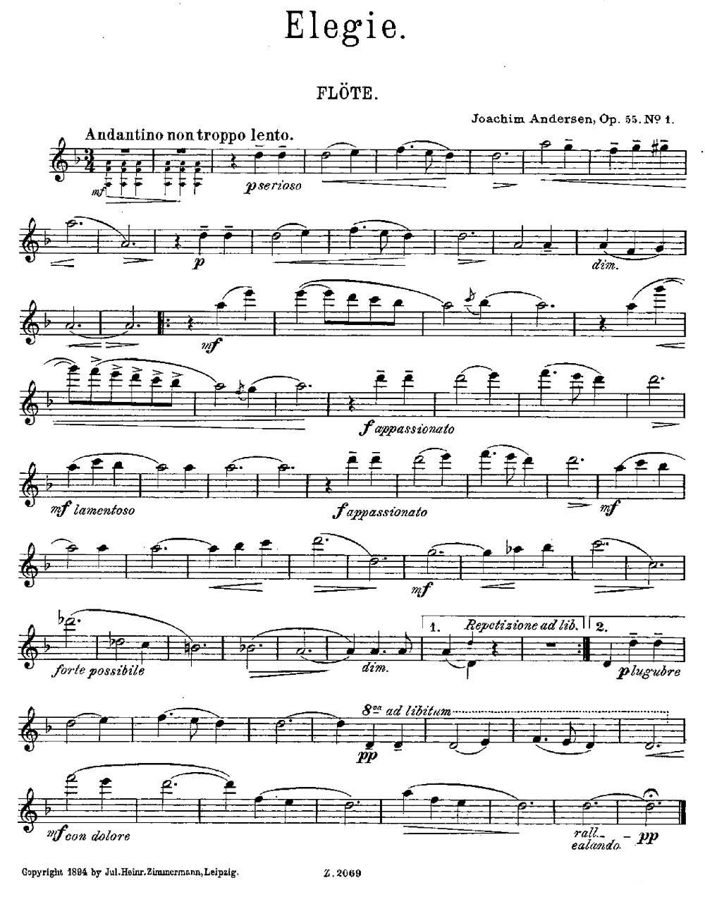 Elegie（Op.55 No.1）其它曲谱（图3）