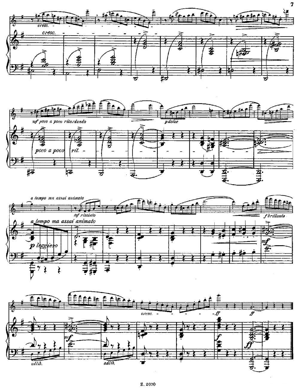 Walzer（Op.55 No.2）（长笛+钢琴伴奏）其它曲谱（图6）