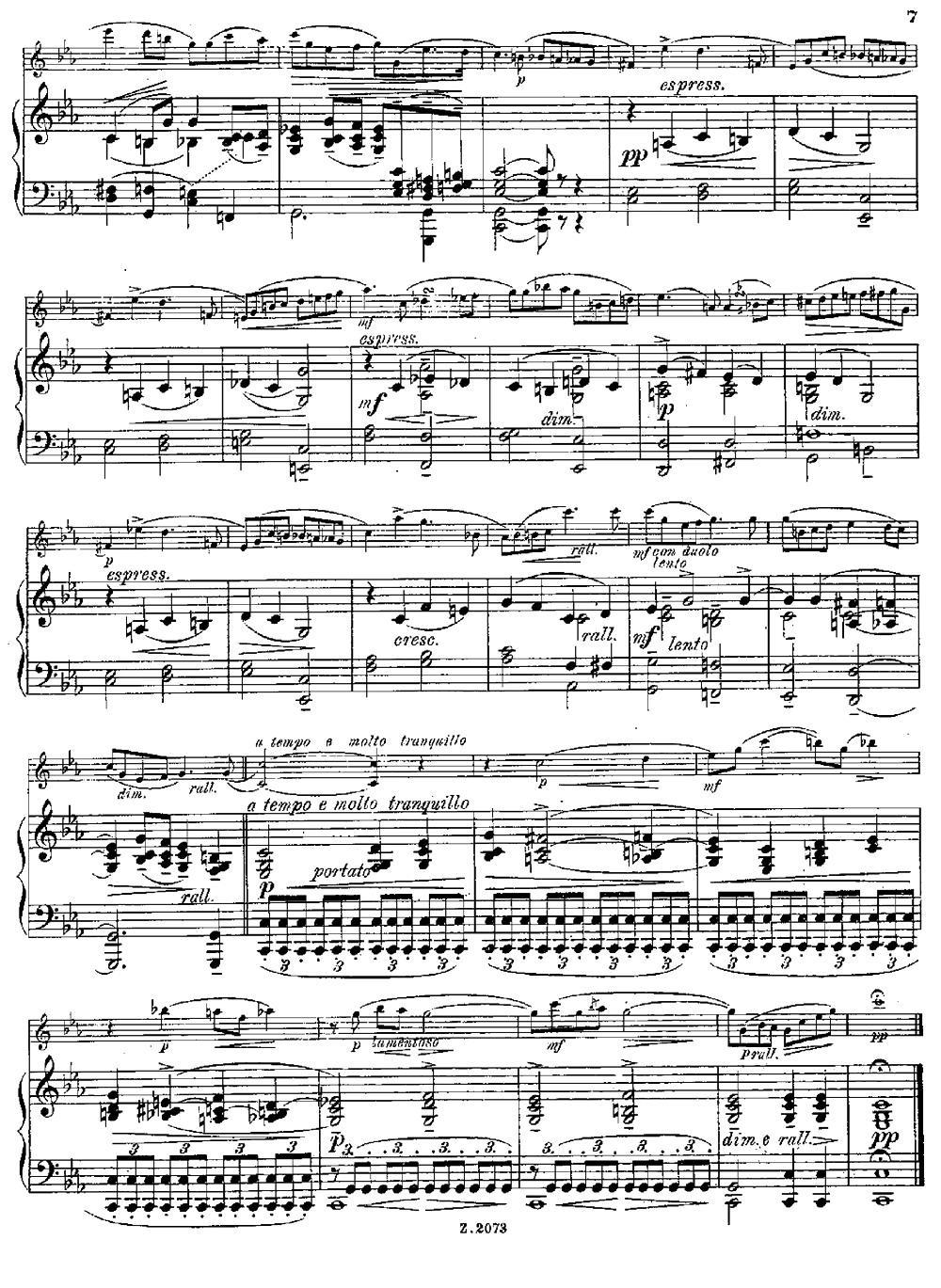 Legende（Op.55 No.5）（长笛+钢琴伴奏）其它曲谱（图5）