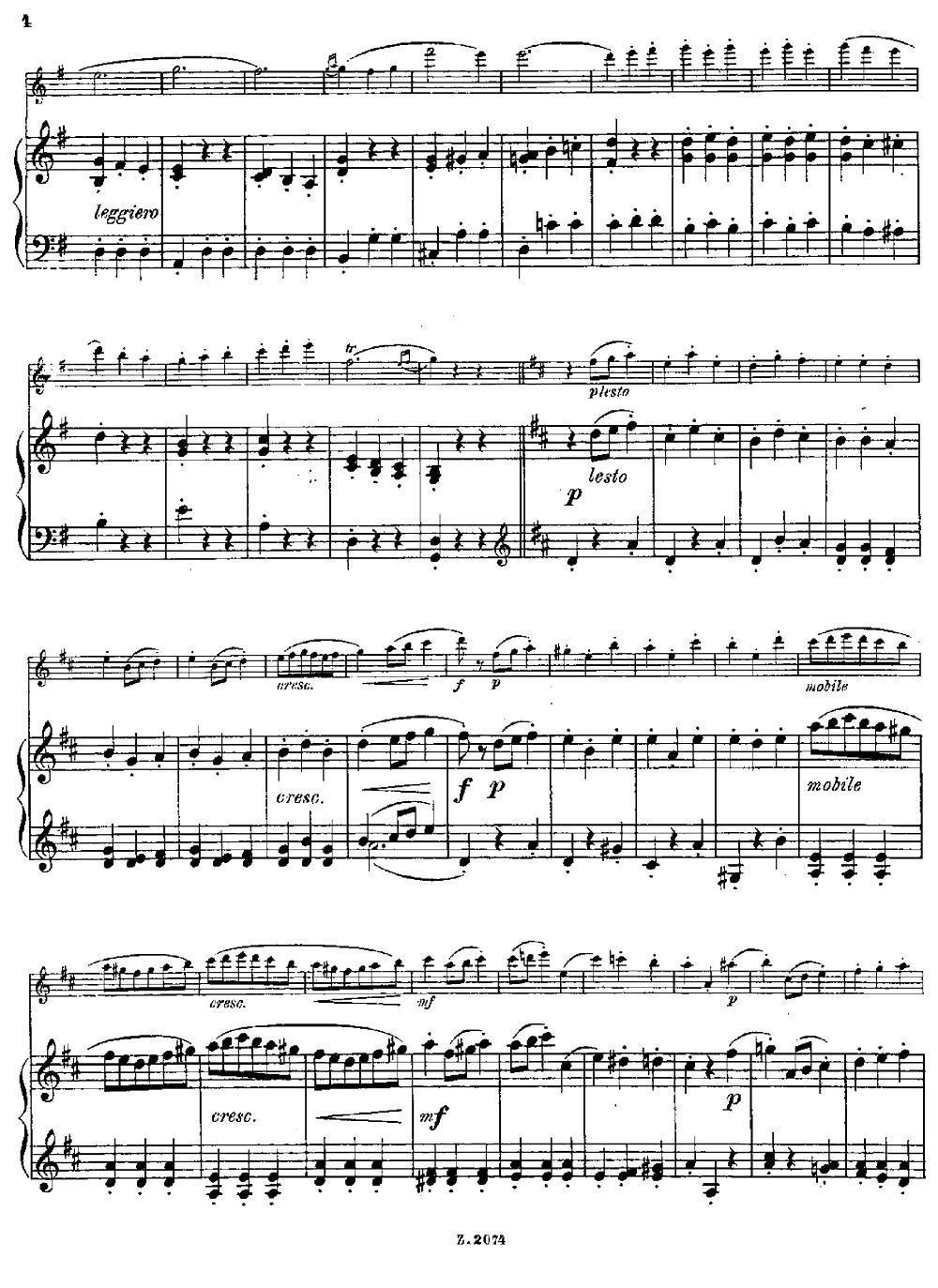 Scherzino（Op.55 No.6）（长笛+钢琴伴奏）其它曲谱（图3）