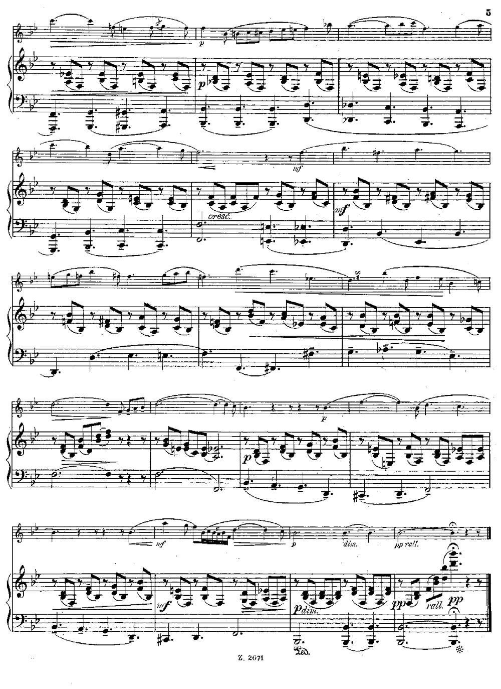 Notturno（Op.55 No.3）（长笛+钢琴伴奏）其它曲谱（图4）