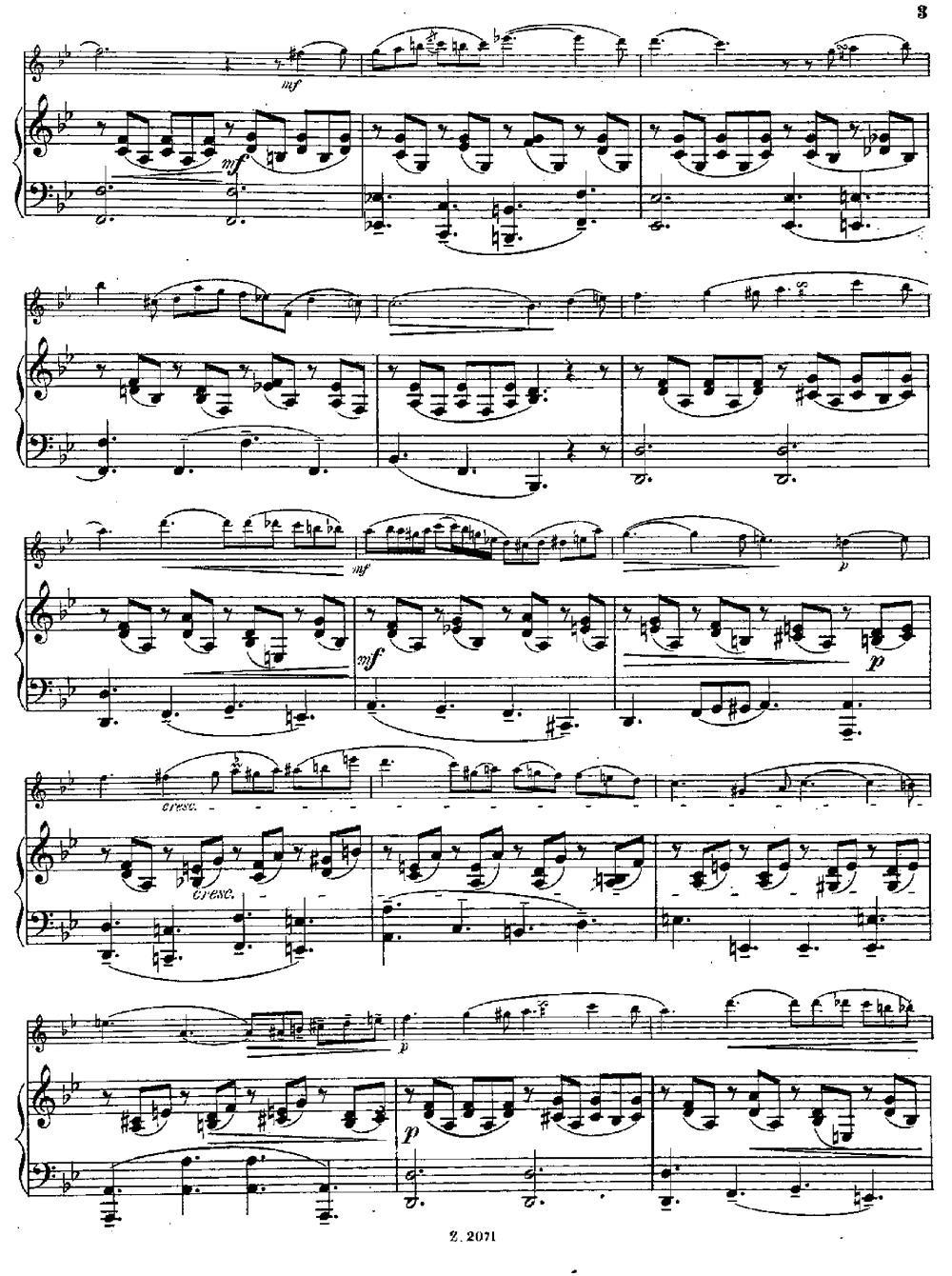 Notturno（Op.55 No.3）（长笛+钢琴伴奏）其它曲谱（图2）