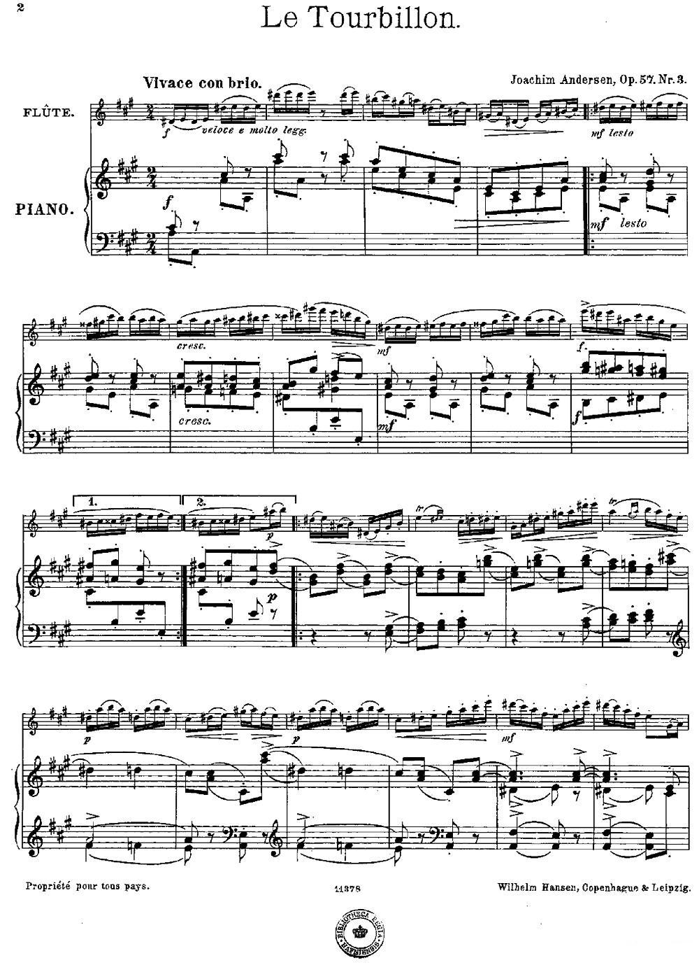 Le Tourbillon（Op.57 No.3）（长笛+钢琴伴奏）其它曲谱（图1）