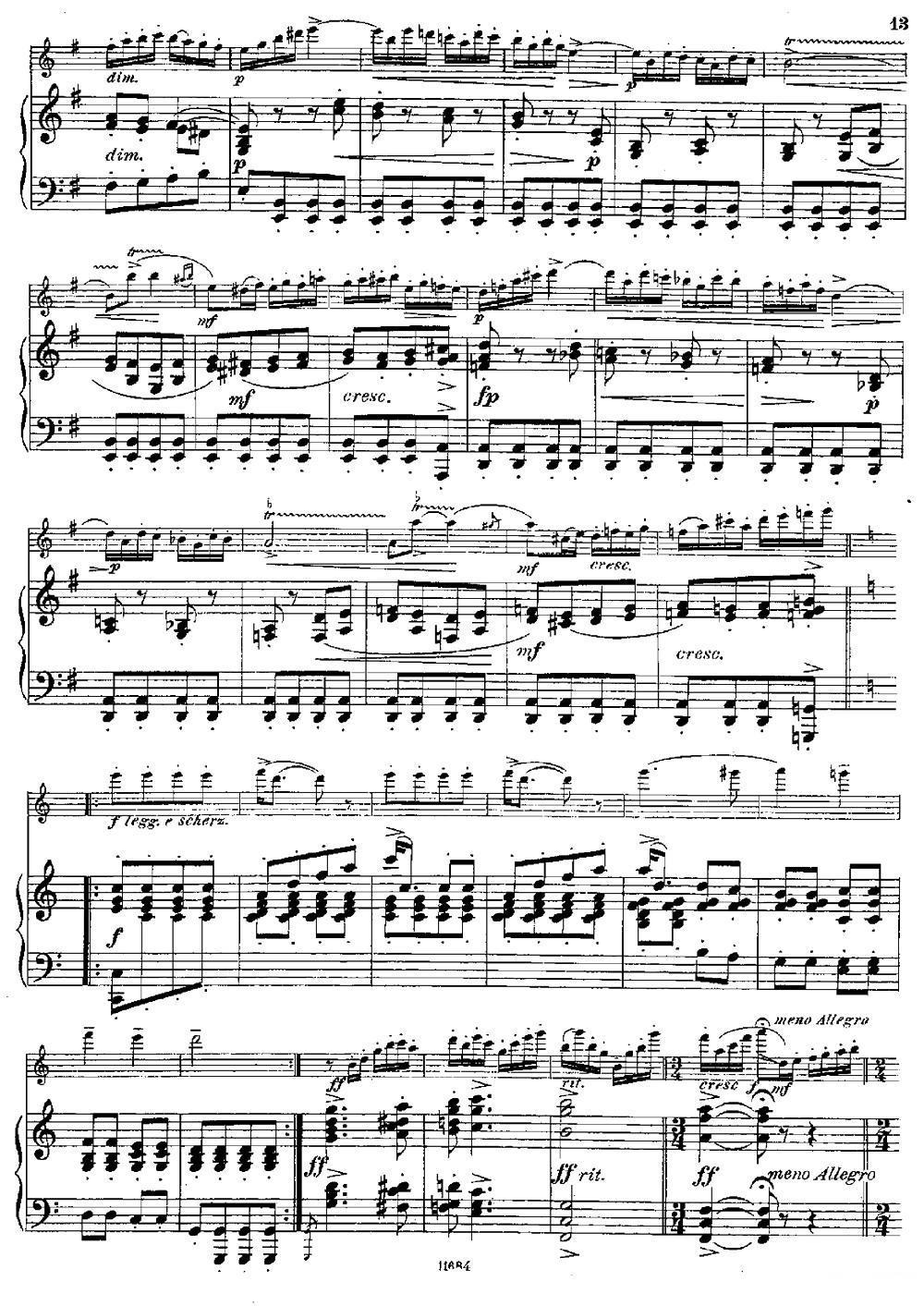 Introduction et Caprice（Op.58）（长笛+钢琴伴奏）其它曲谱（图11）