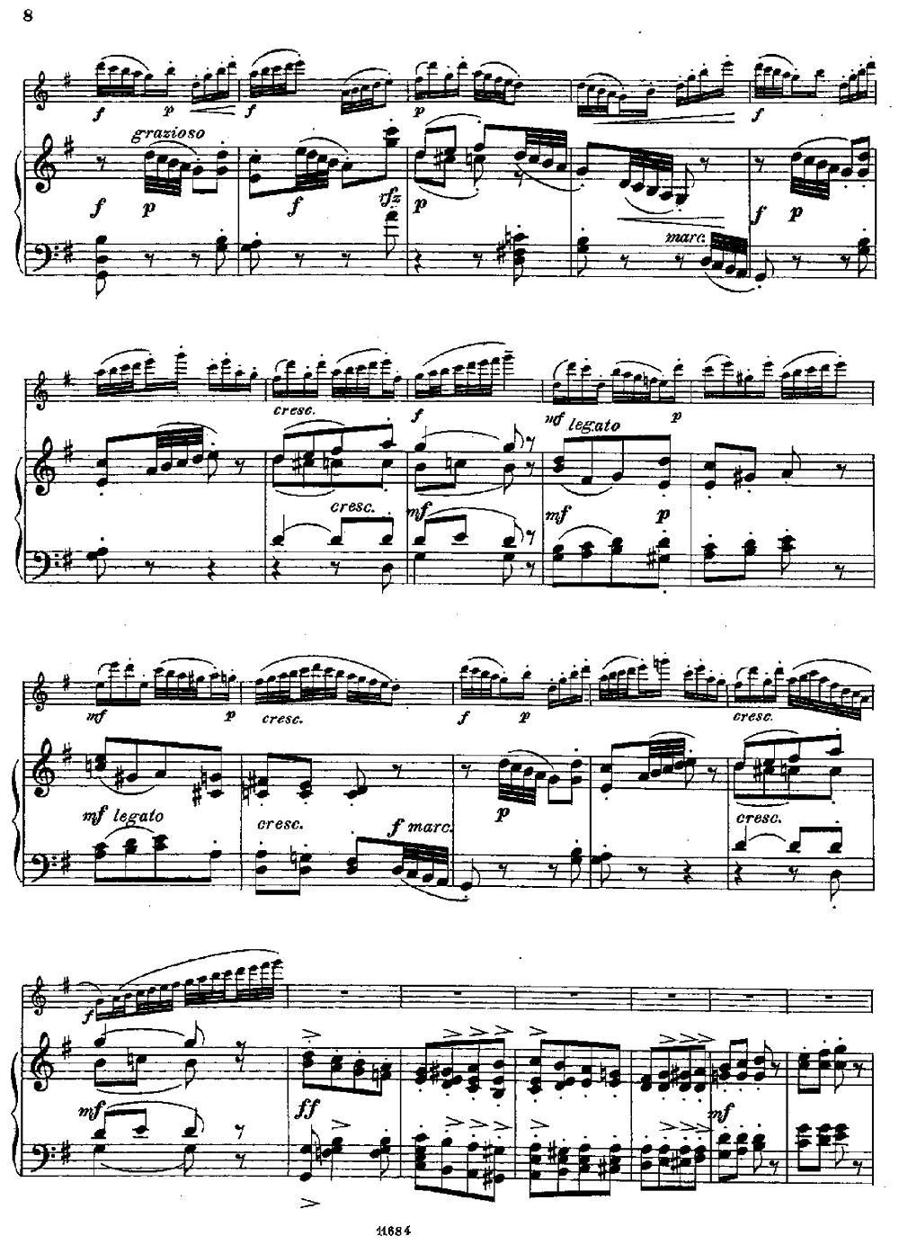 Introduction et Caprice（Op.58）（长笛+钢琴伴奏）其它曲谱（图6）