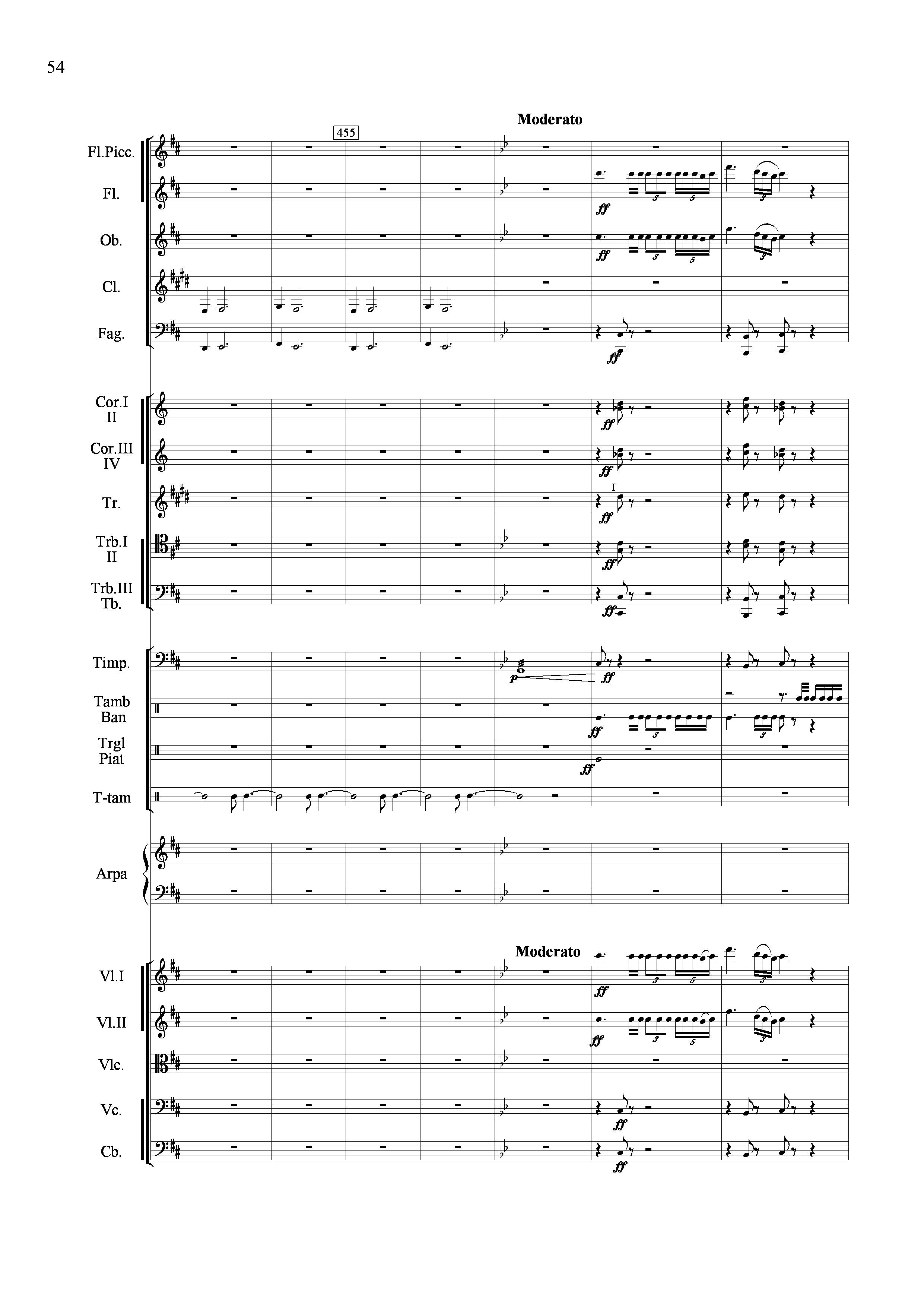 山歌妹传奇（交响组曲总谱）其它曲谱（图54）