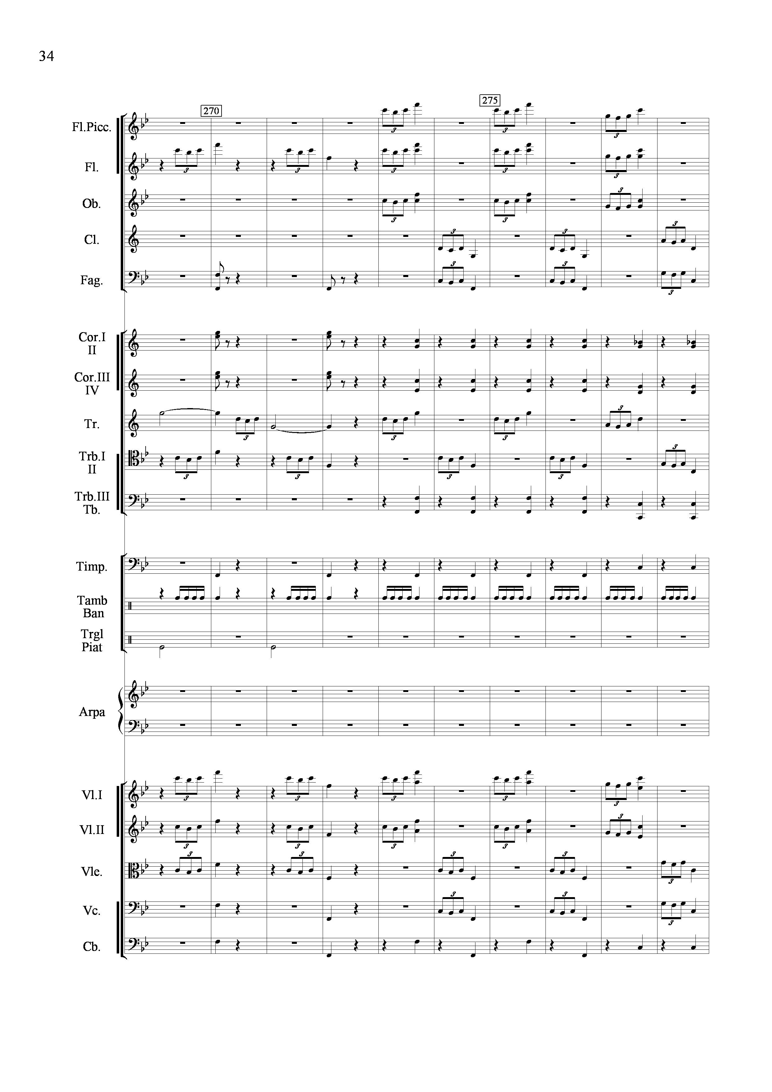 山歌妹传奇（交响组曲总谱）其它曲谱（图34）