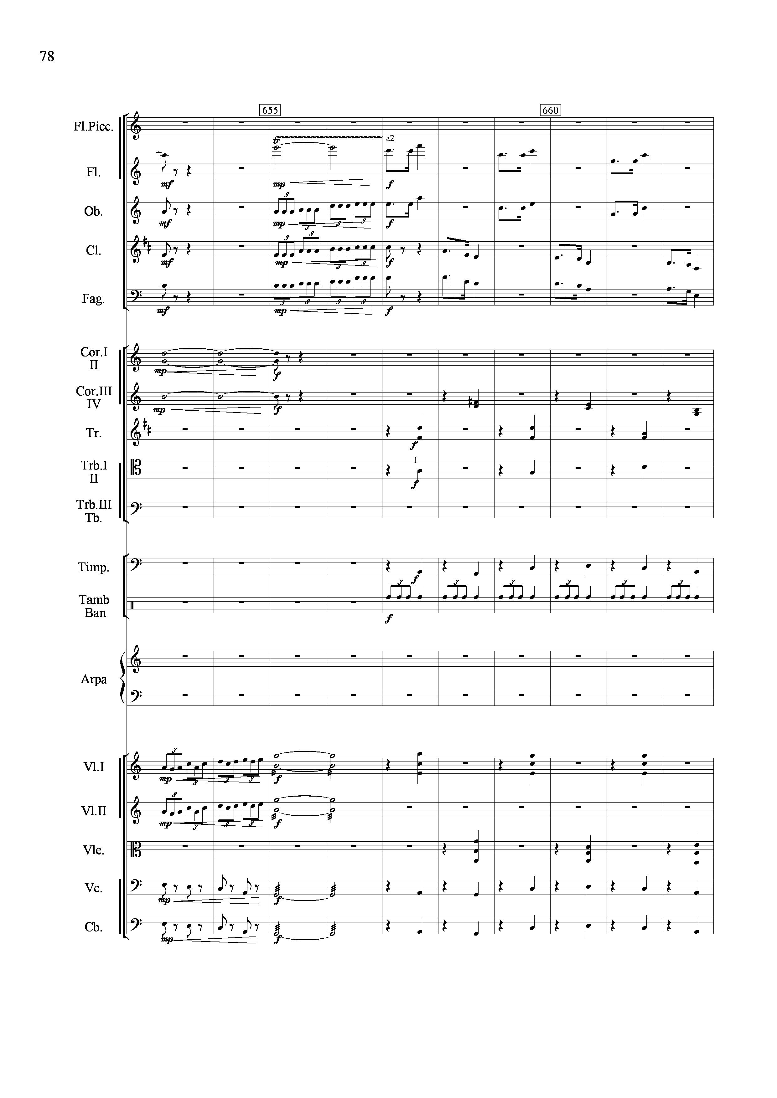 山歌妹传奇（交响组曲总谱）其它曲谱（图78）