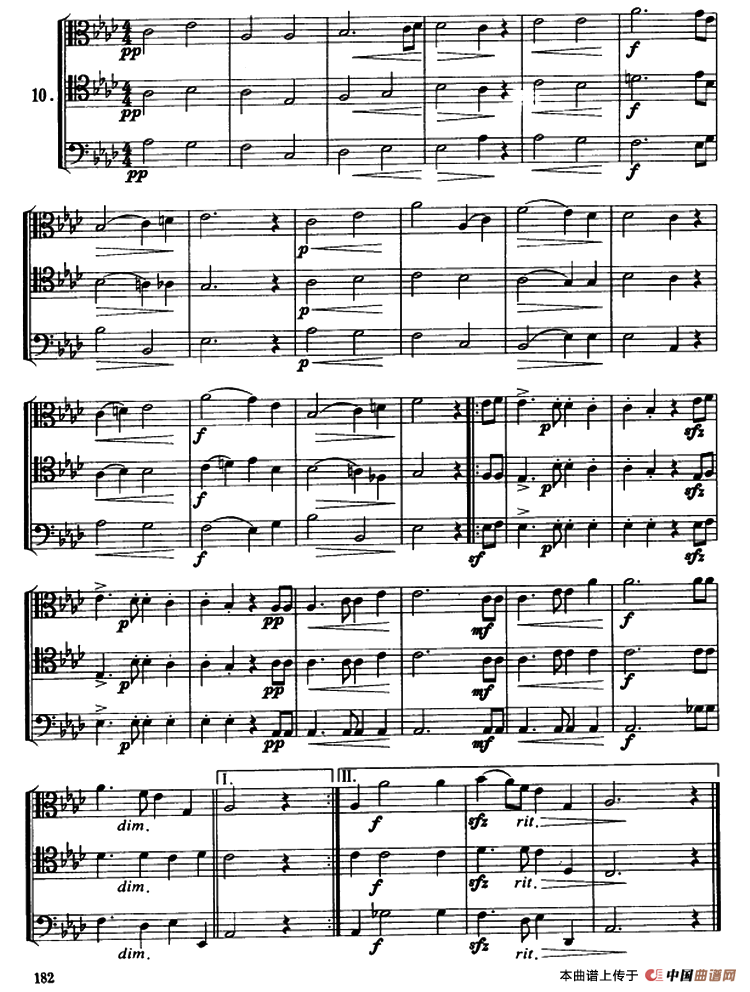 长号三重奏（6—10）其它曲谱（图6）