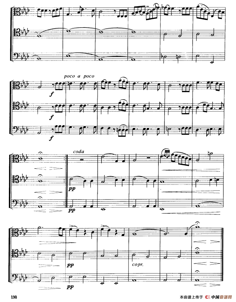 长号三重奏（16—19）其它曲谱（图1）