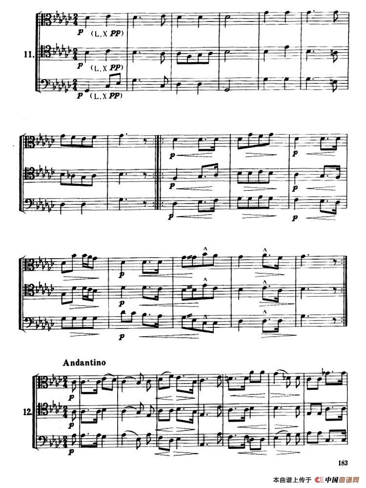 长号三重奏（11—15）其它曲谱（图1）