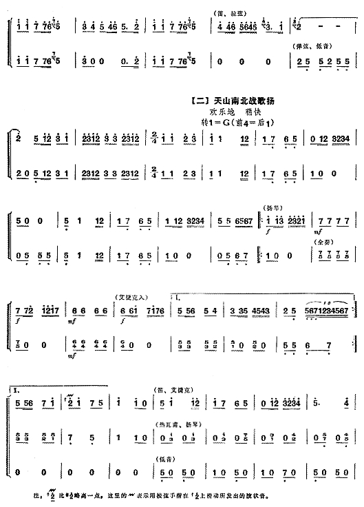 大庆红旗映天山3其它曲谱（图1）