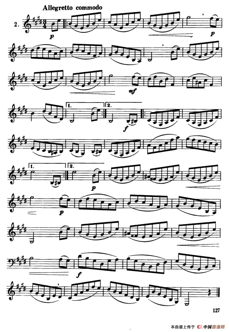 单簧管中级练习曲7首其它曲谱（图2）
