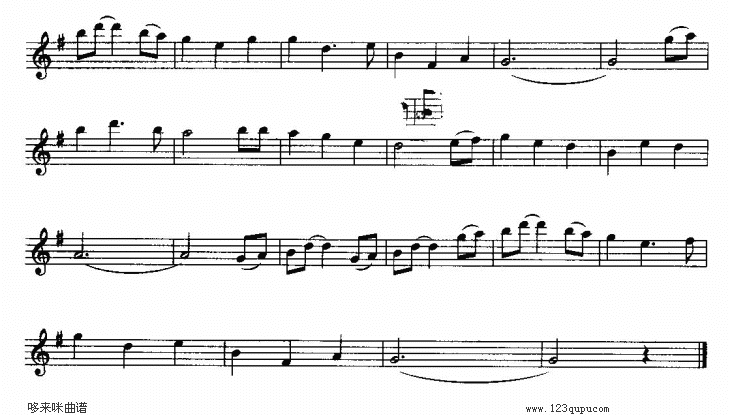 田纳西风光-五线谱萨克斯曲谱（图2）