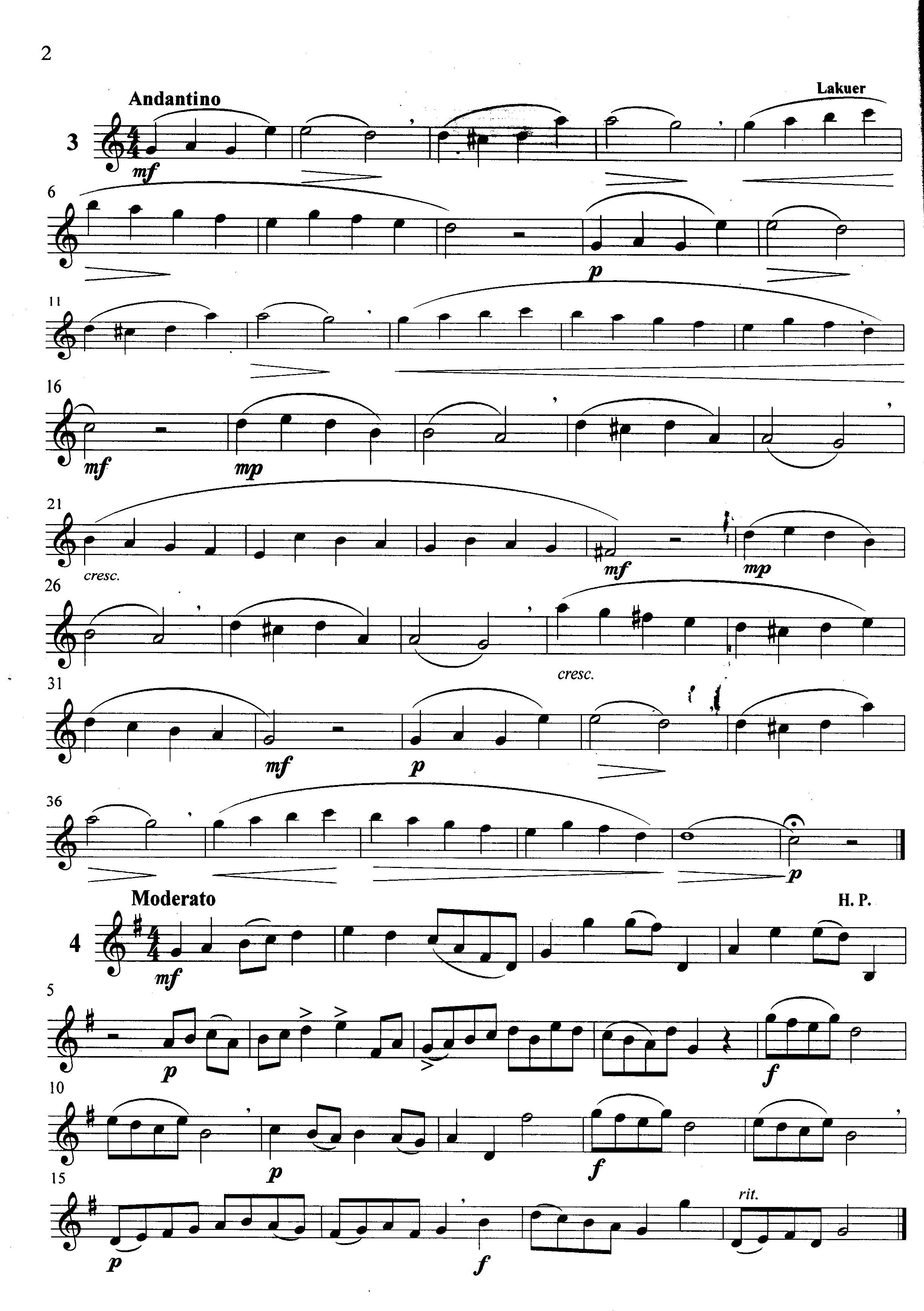 萨克斯管练习曲第100—002页萨克斯曲谱（图1）