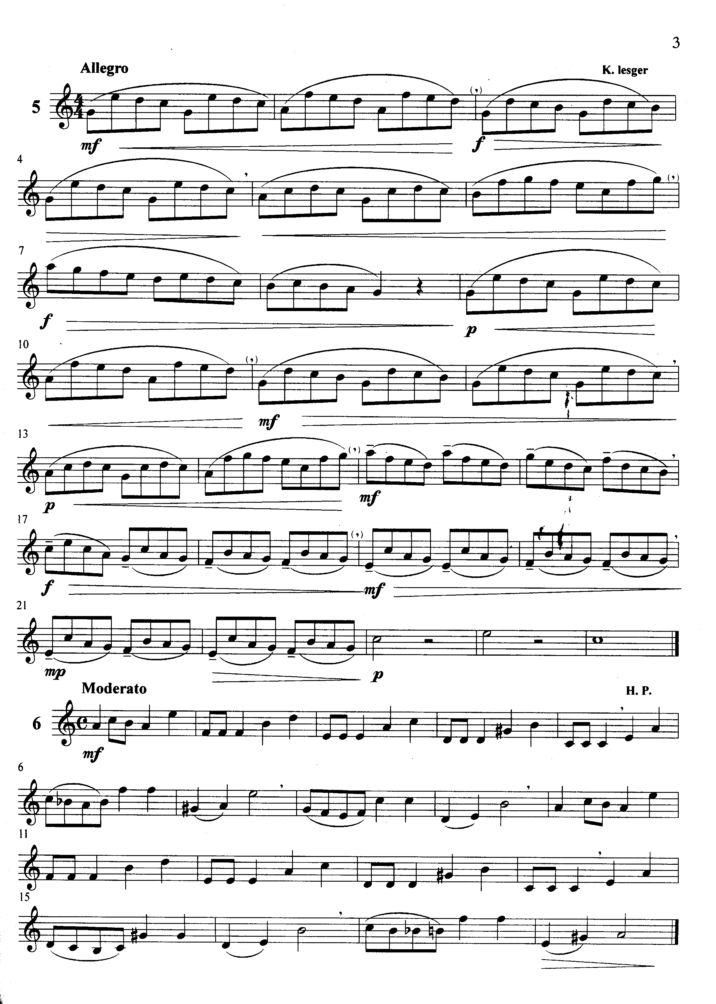 萨克斯管练习曲第100—003页萨克斯曲谱（图1）