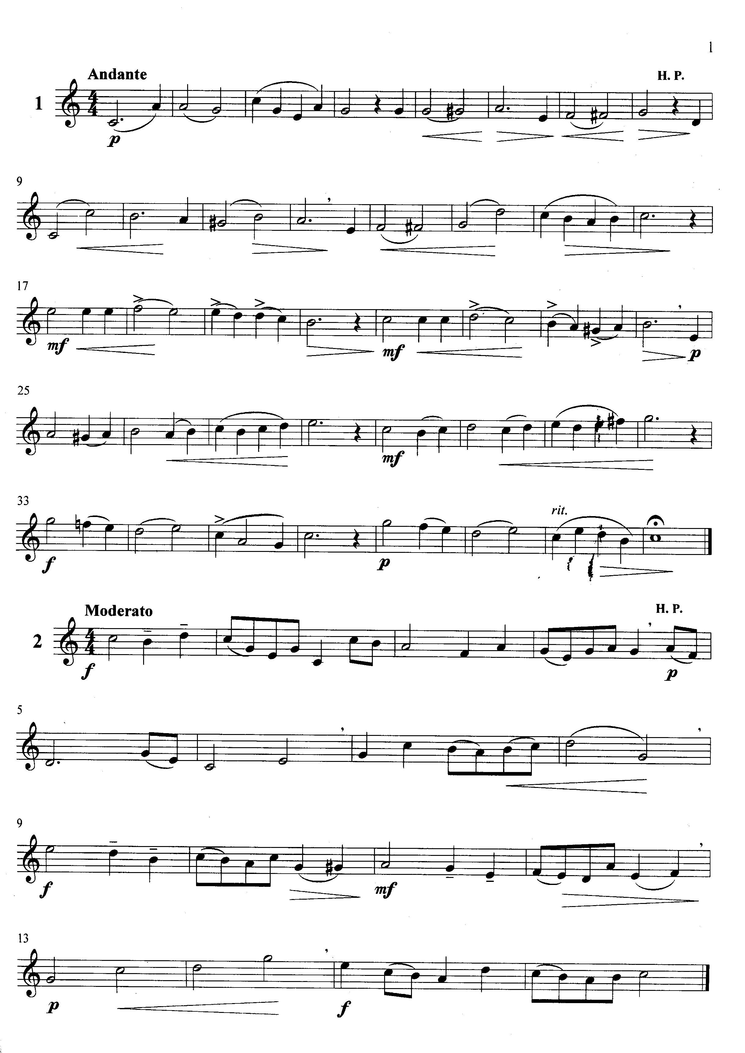 萨克斯管练习曲第100—001页萨克斯曲谱（图1）